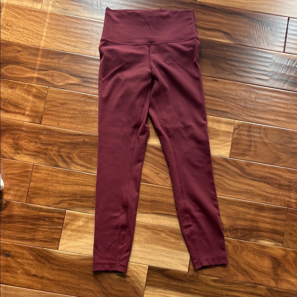 lululemon athletica Burgundy Ankle Pants 25” inseam